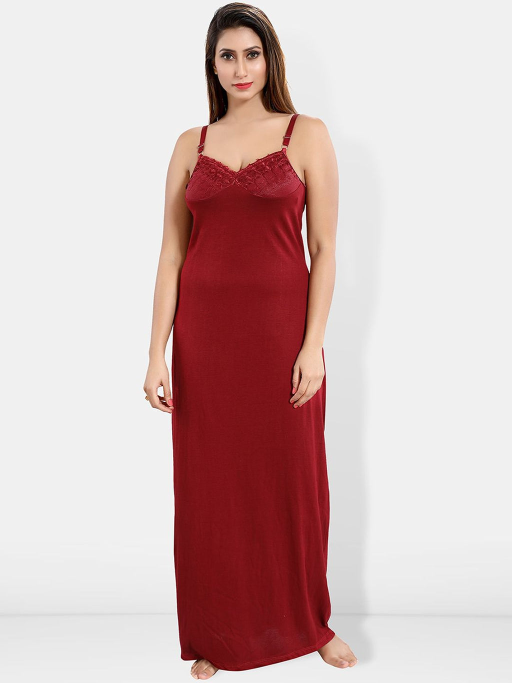 Be You Sleeveless Cotton Maxi Nightdress