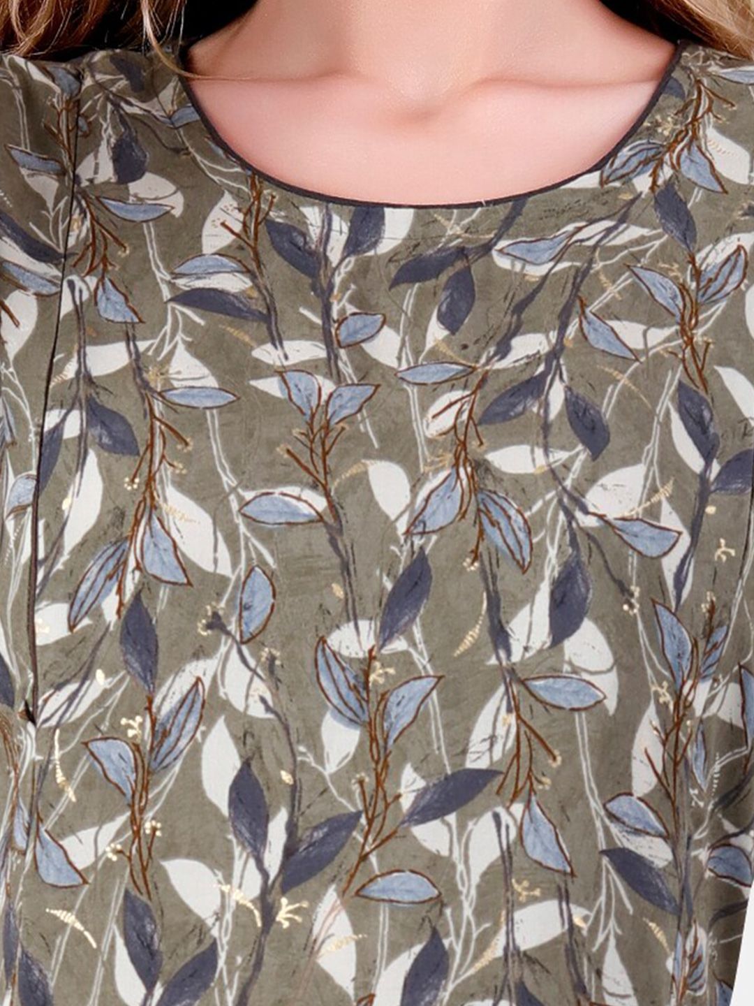 Floral Printed Maternity Straight Kurta