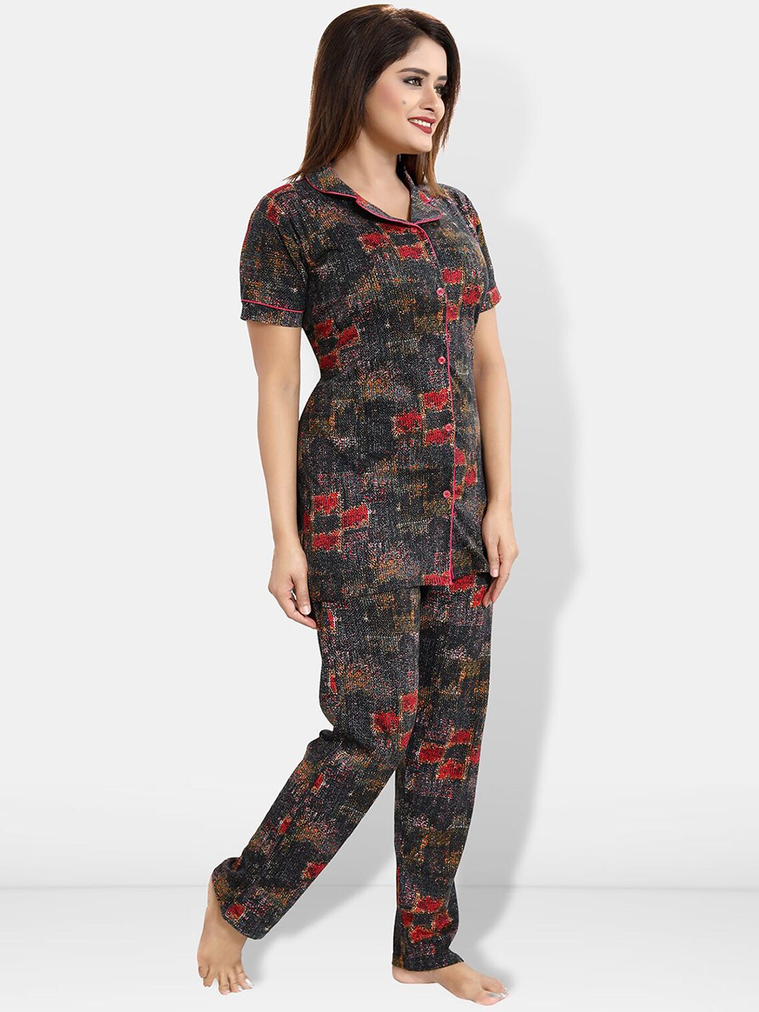 Pack of 2 Printed Night suit