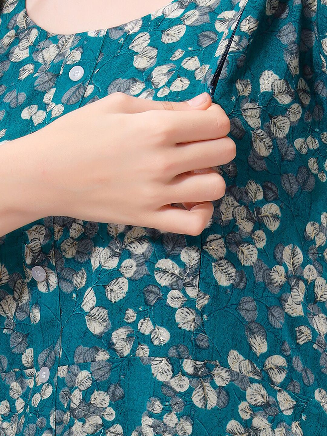 Women Floral Printed Maternity Kurta