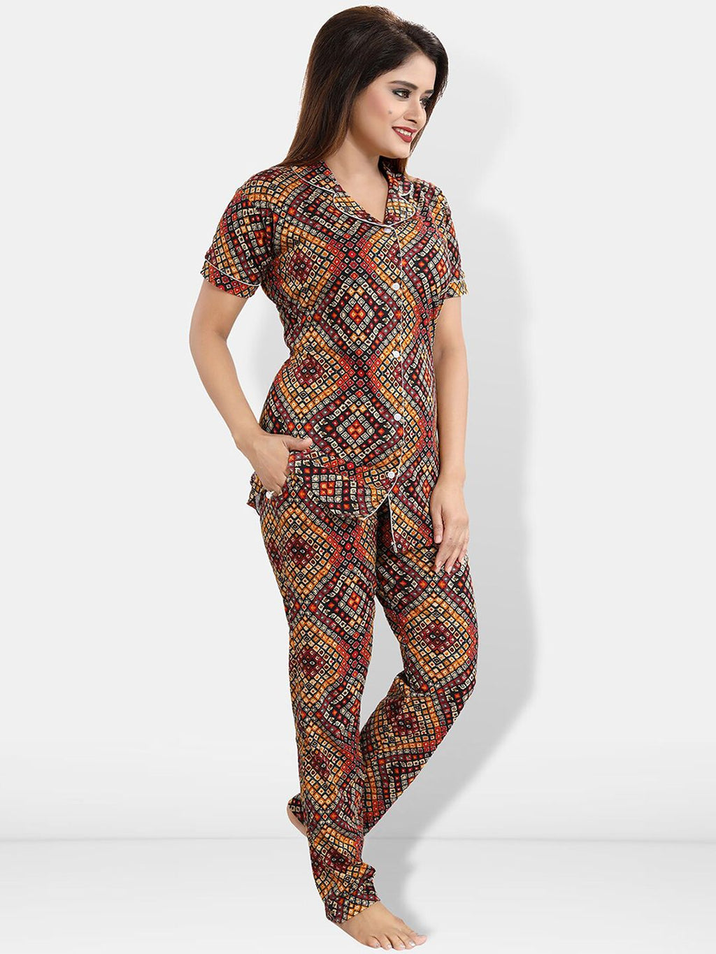 Women Printed Night suit