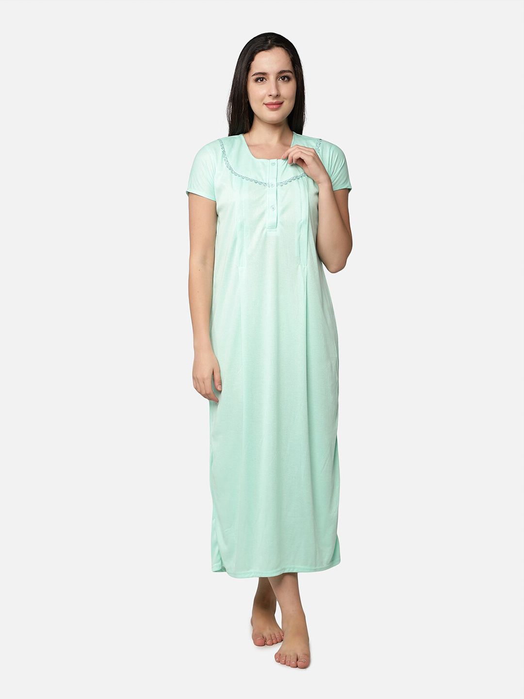 Be You Maternity Striped Maxi Nightdress
