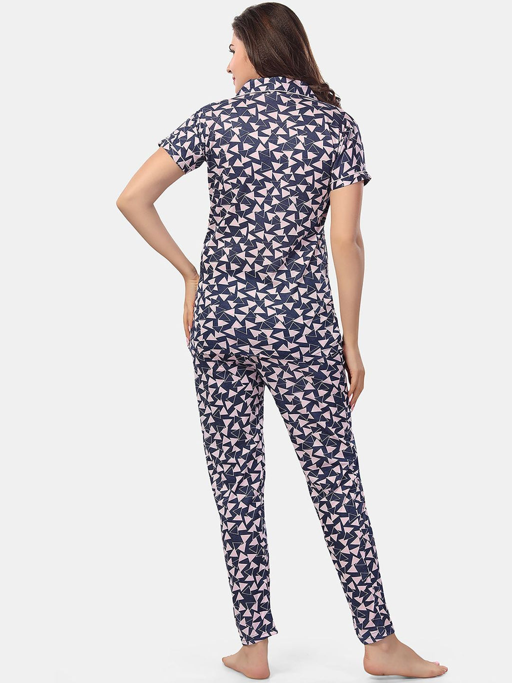 Geometric Printed Night suit