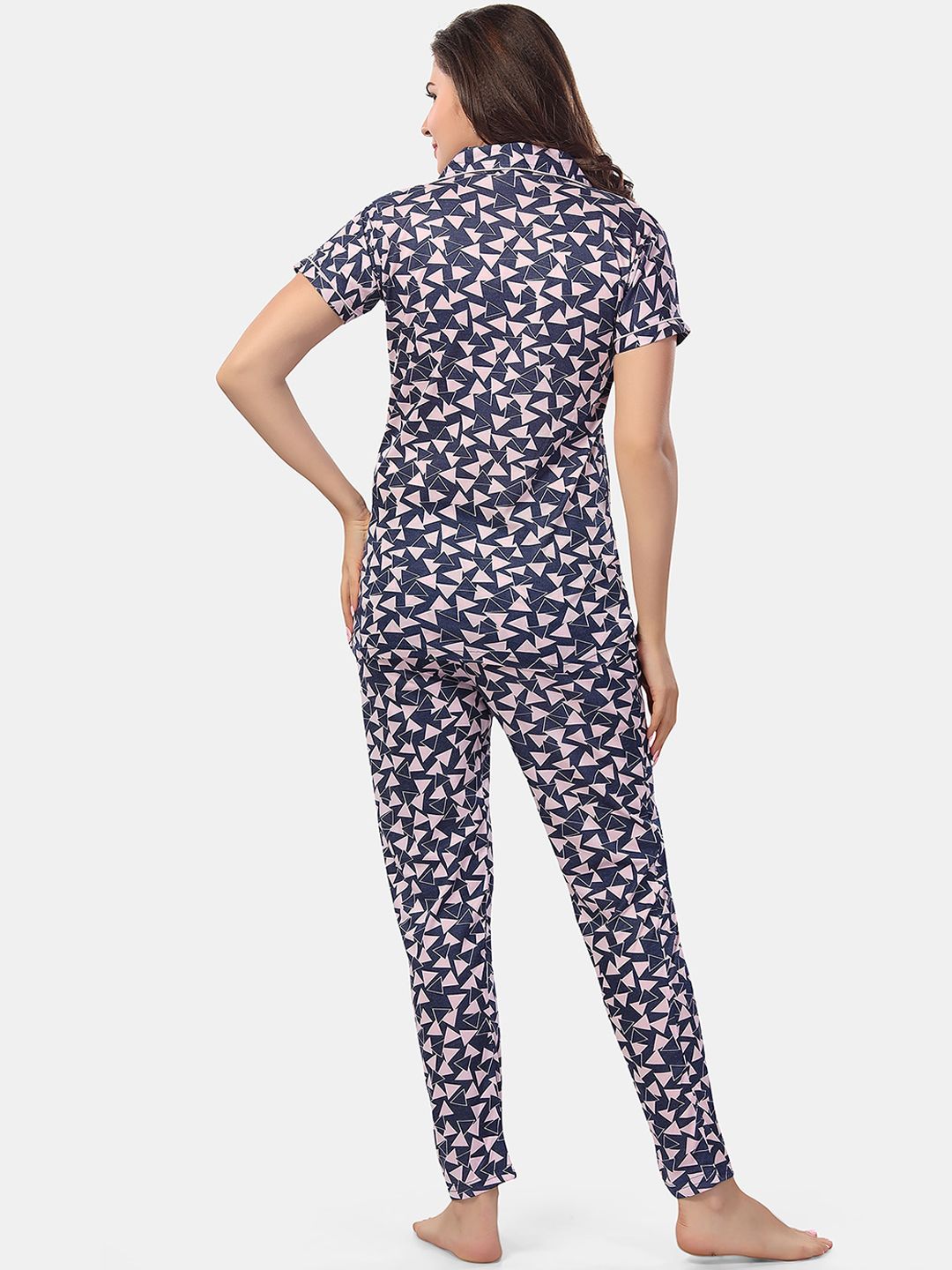 Geometric Printed Night suit