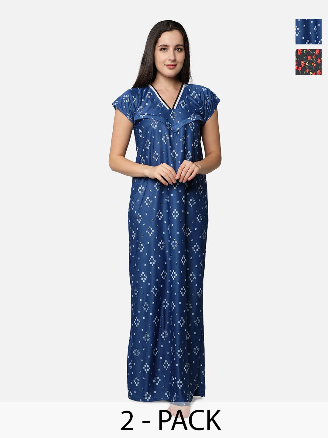 Be You Printed Maxi Nightdress