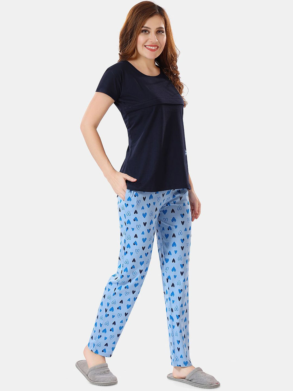 Printed Maternity Night Suit