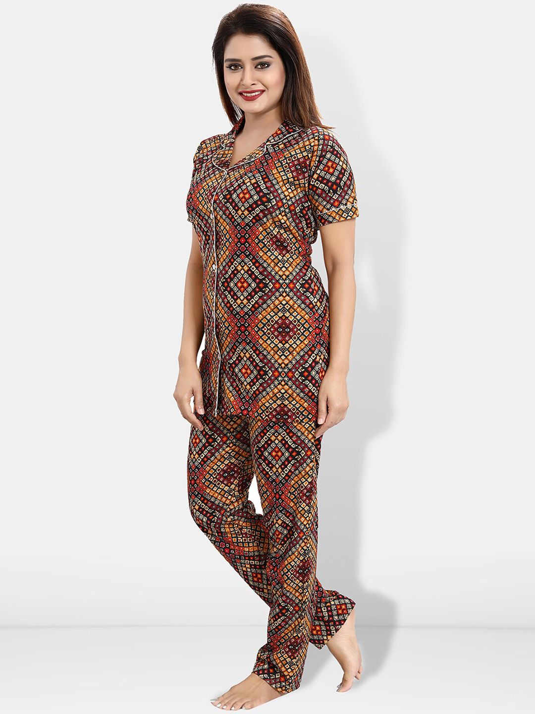 Women Printed Night suit