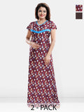 Be You Printed Maxi Nightdress Pack Of 2