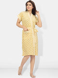 Be You Women Cotton Anti-bacterial Super Soft Bath Robe With Belt