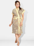 Be You Women Cotton Anti-bacterial Super Soft Bath Robe With Belt