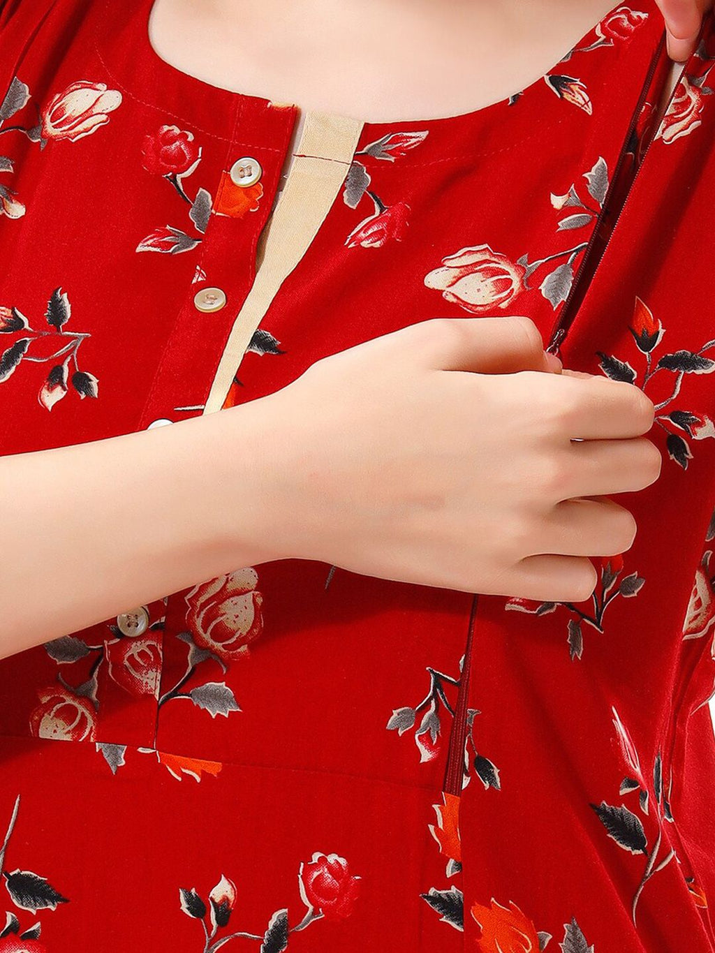 Floral Printed Maternity Kurta