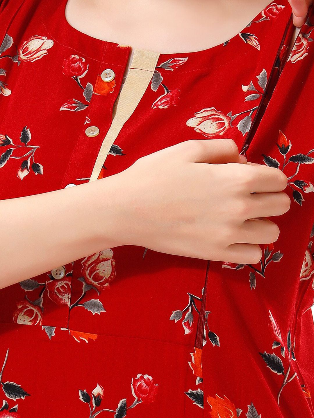 Floral Printed Maternity Kurta