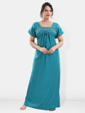 Be You Floral Embroidered Square Neck Maxi Sweat Nightdress