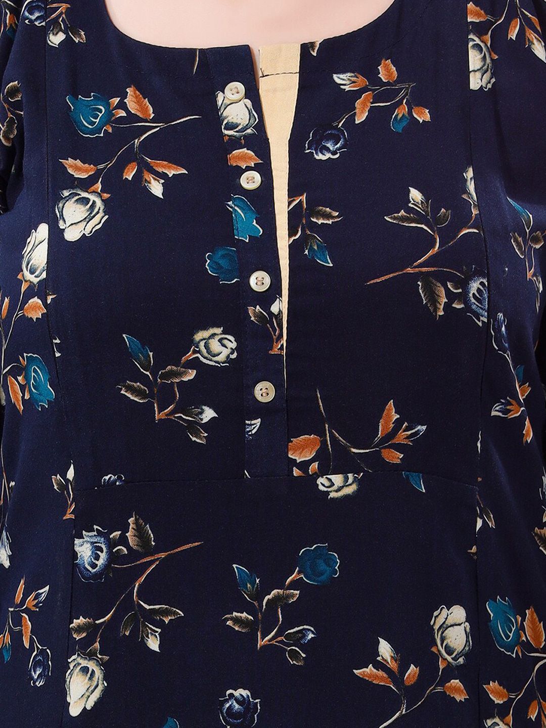 Women Floral Printed A-Line Maternity Kurta