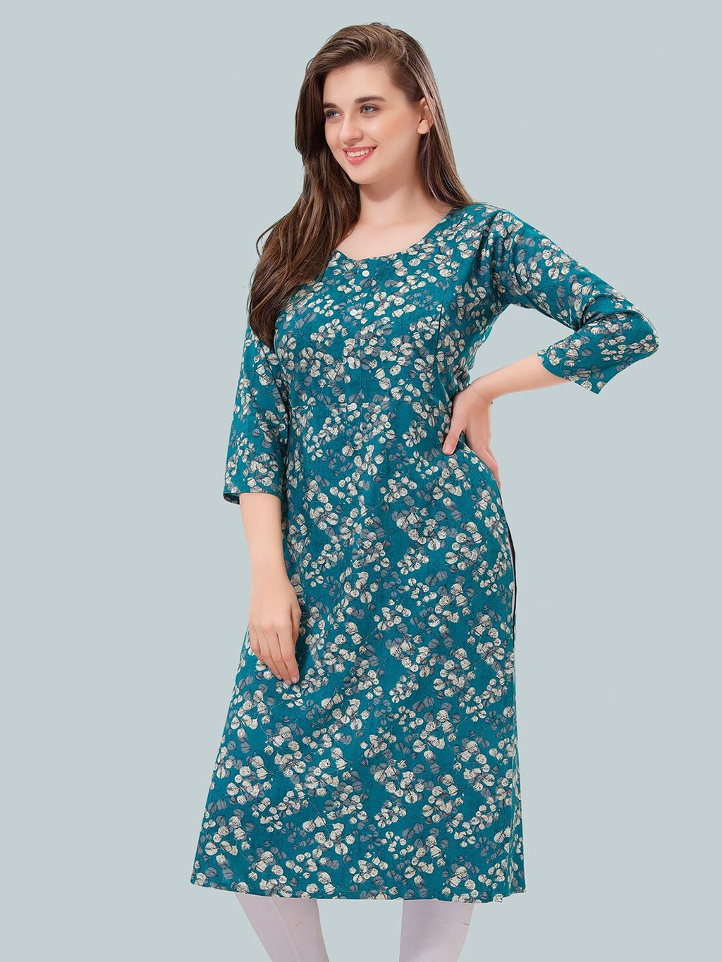 Women Floral Printed Maternity Kurta