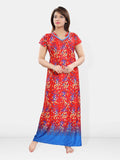 Be You Women Polka Dots Printed Maxi Nightdress