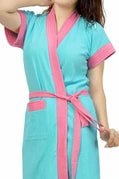 women spa bathrobe terry cotton
