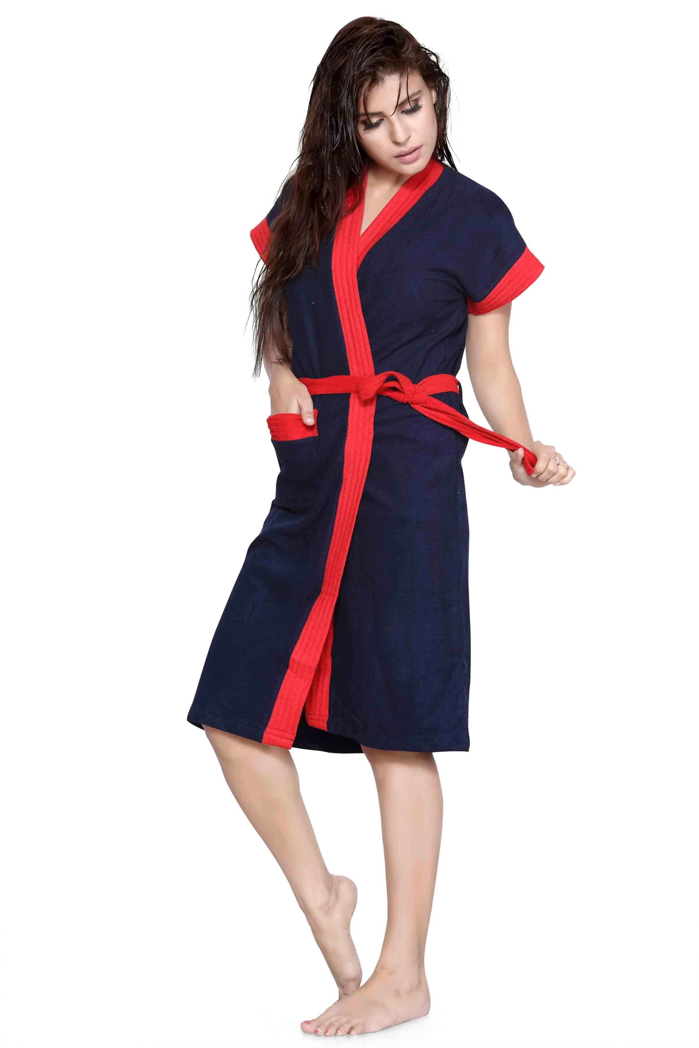 comfortable women bath robe spa wear