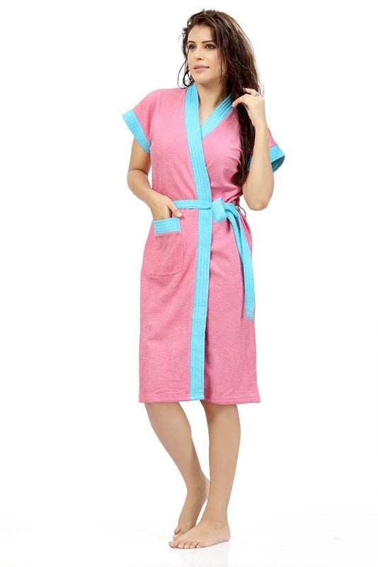 women absorbent bath robe cotton
