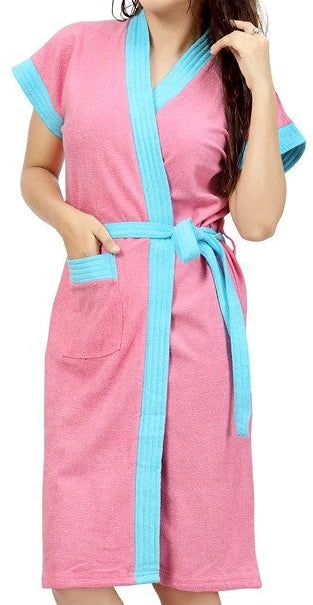 knee length bath gown for women
