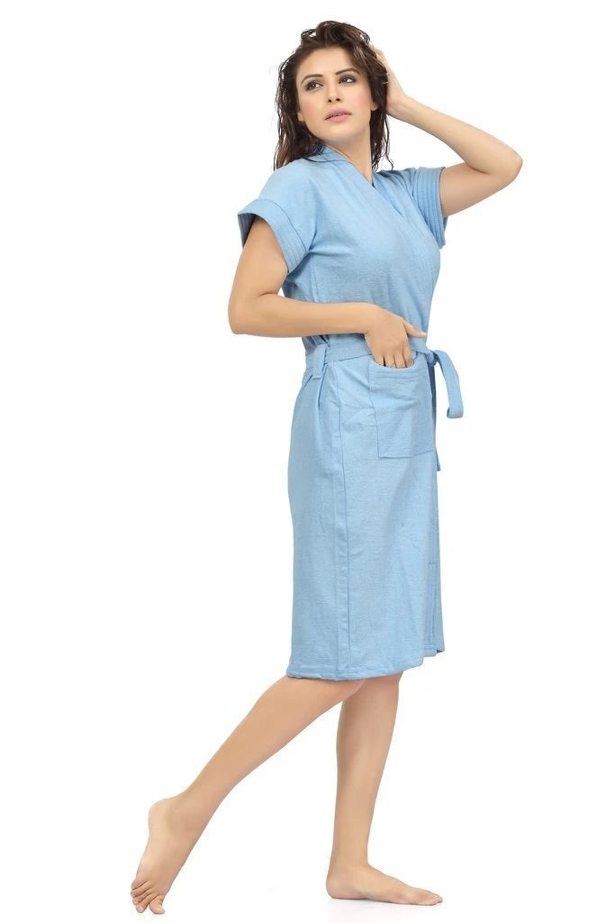 soft absorbent cotton bath gown women
