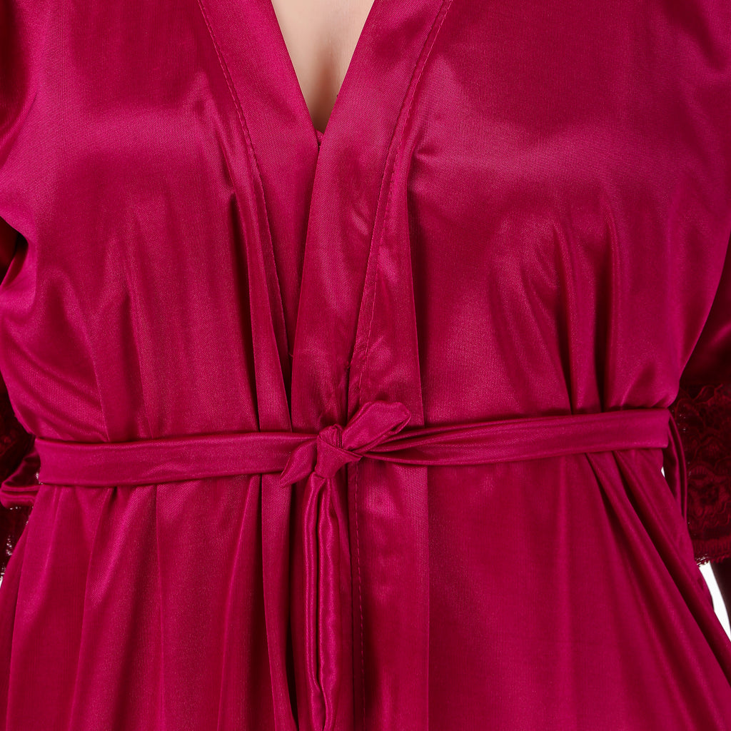 Satin Robe for Women 
