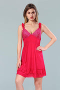 Pink Power Net Solid Sleeveless Pack of  for Women