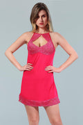 Pink Power Net Solid Sleeveless Pack of  for Women