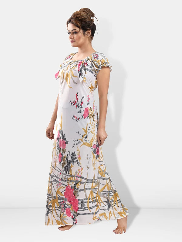 Comfortable full length night gown for women
