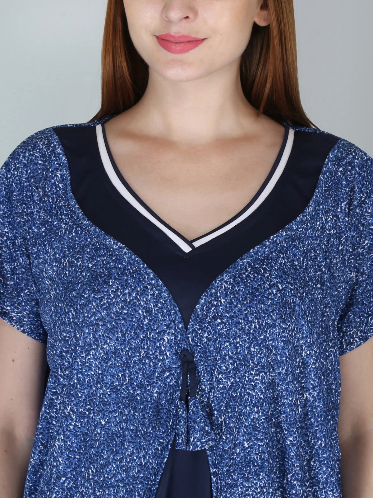 women full length satin night gown blue
