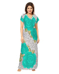 Women Floral Printed Maxi Nightdress
