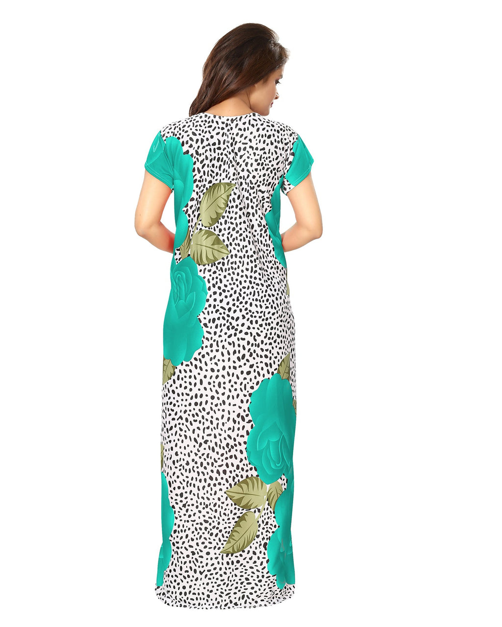Women Floral Printed Maxi Nightdress