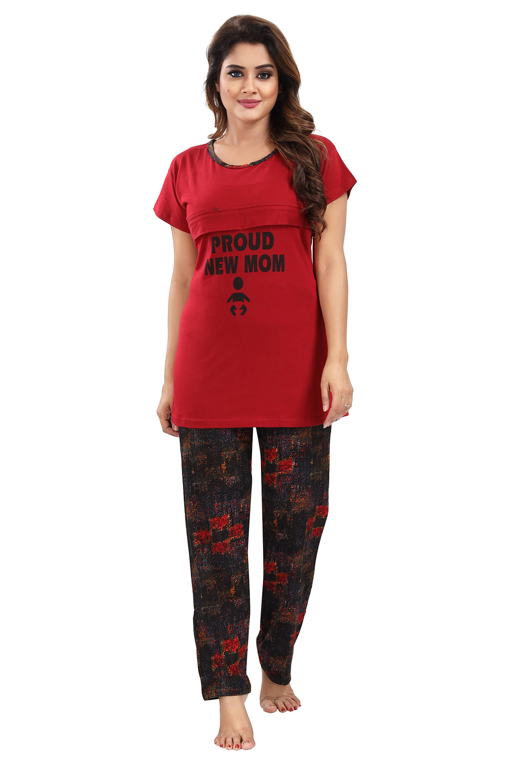 Feeding/Maternity Night Suit for Women Front