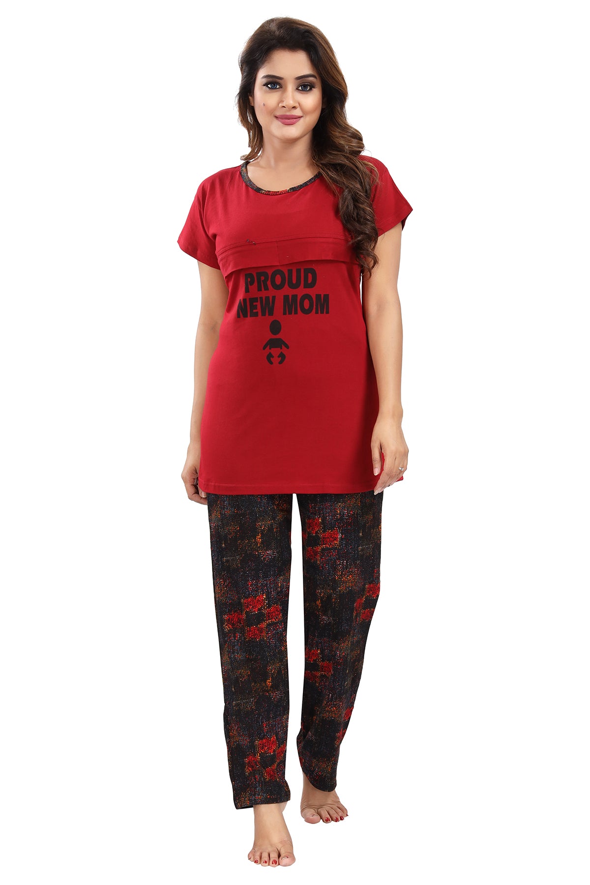 Feeding/Maternity Night Suit for Women Front