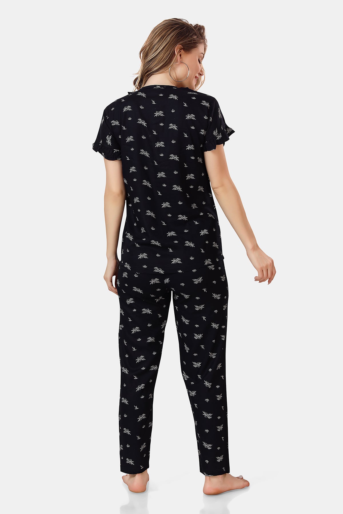 Printed Rayon Co-ord Set for Women Back