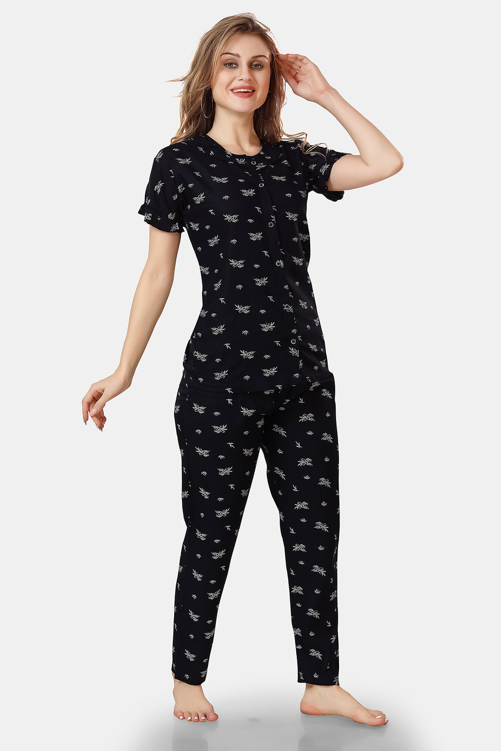 Printed Rayon Co-ord Set for Women Image