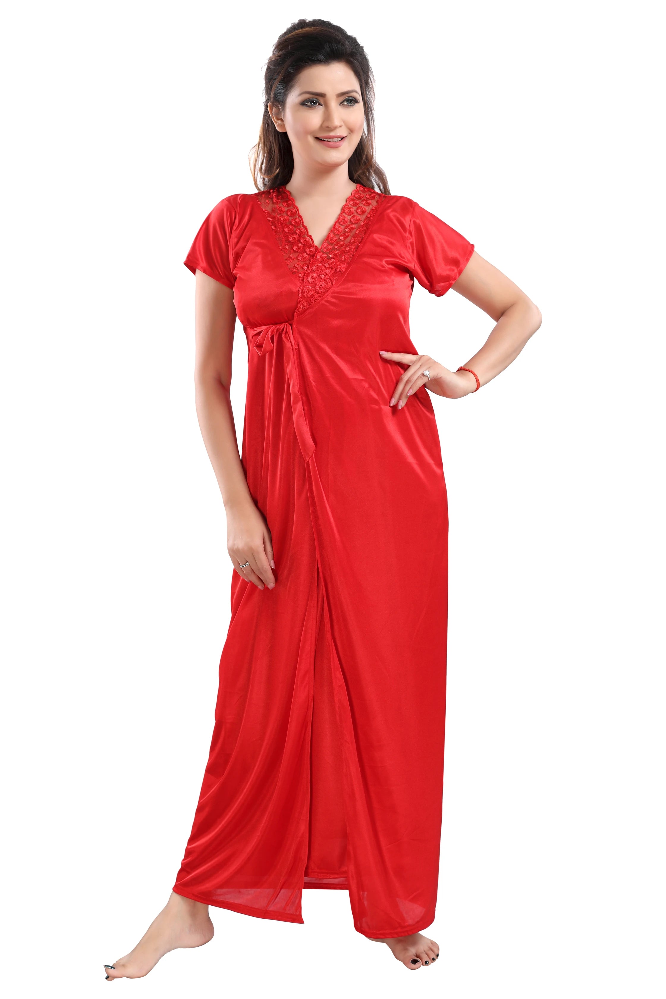 Be You red satin nightwear collection
