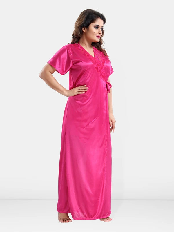 Babydoll nighty with lace robe
