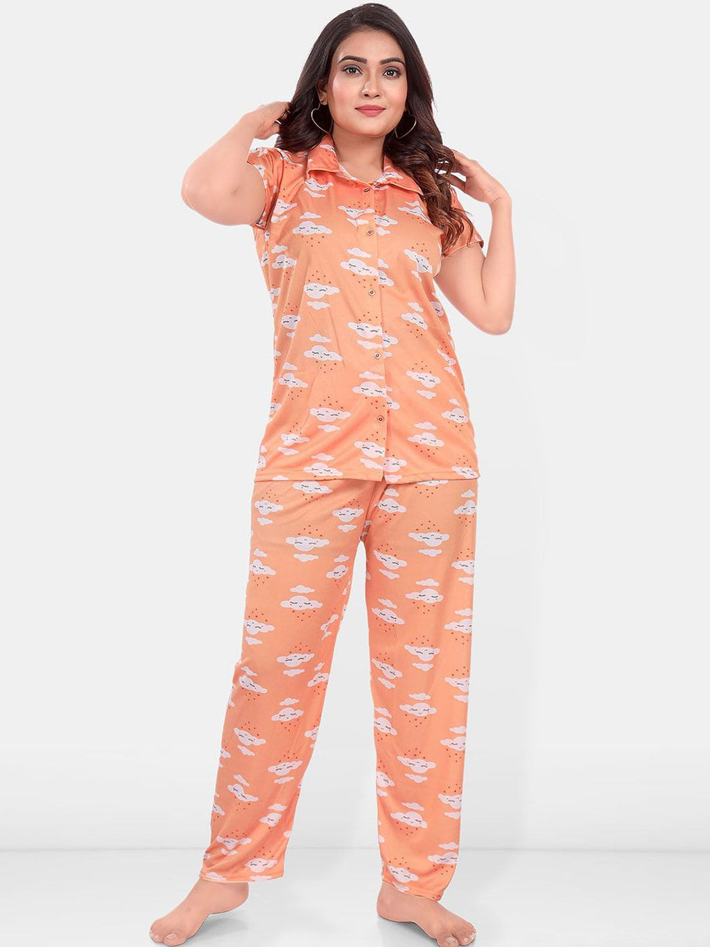 Be You Women Graphic Printed Night suit