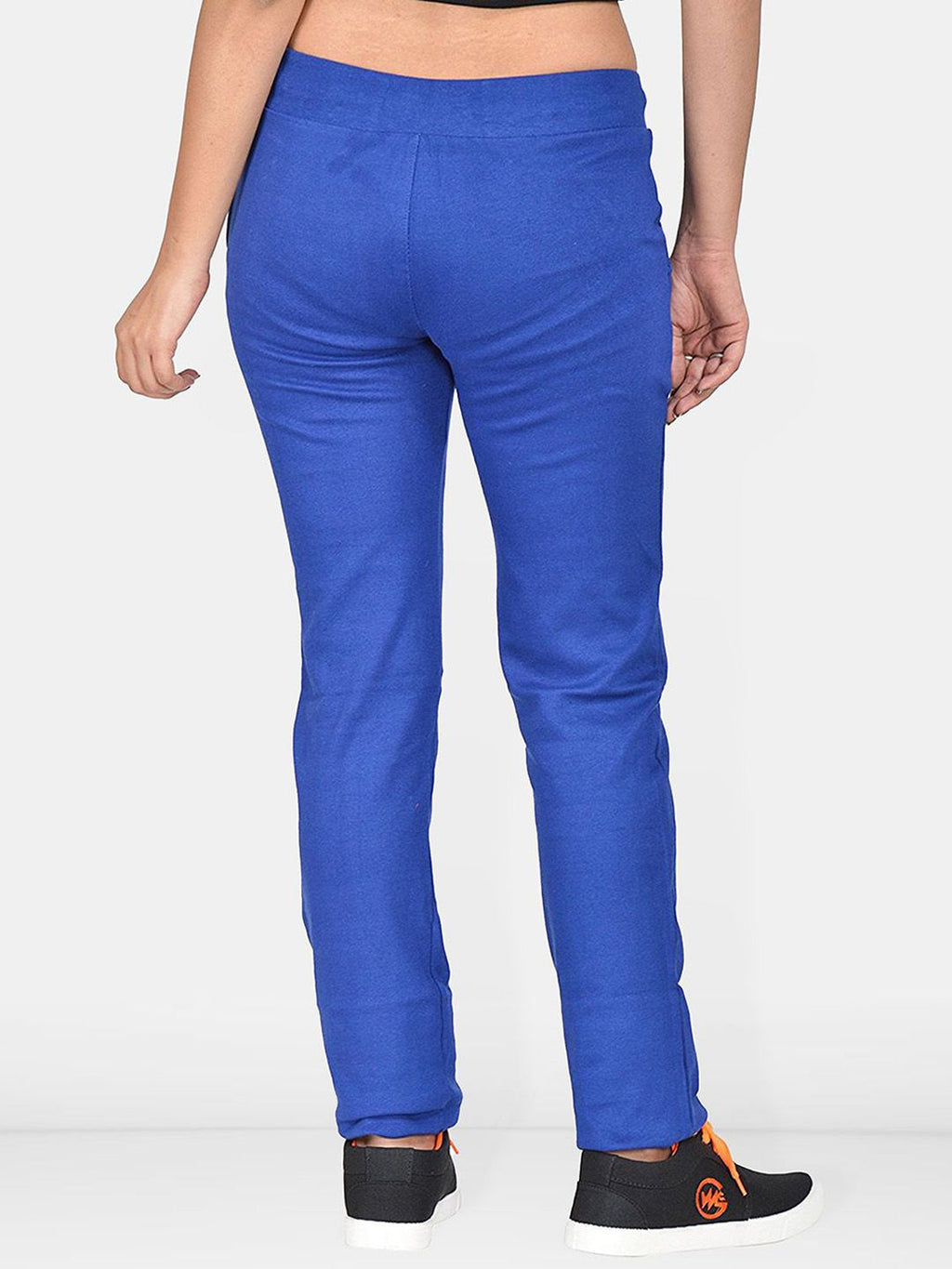 Women Regular Fit Mid Rise Cotton Track Pants