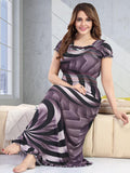 Be You Printed Square Neck Maxi Nightdress