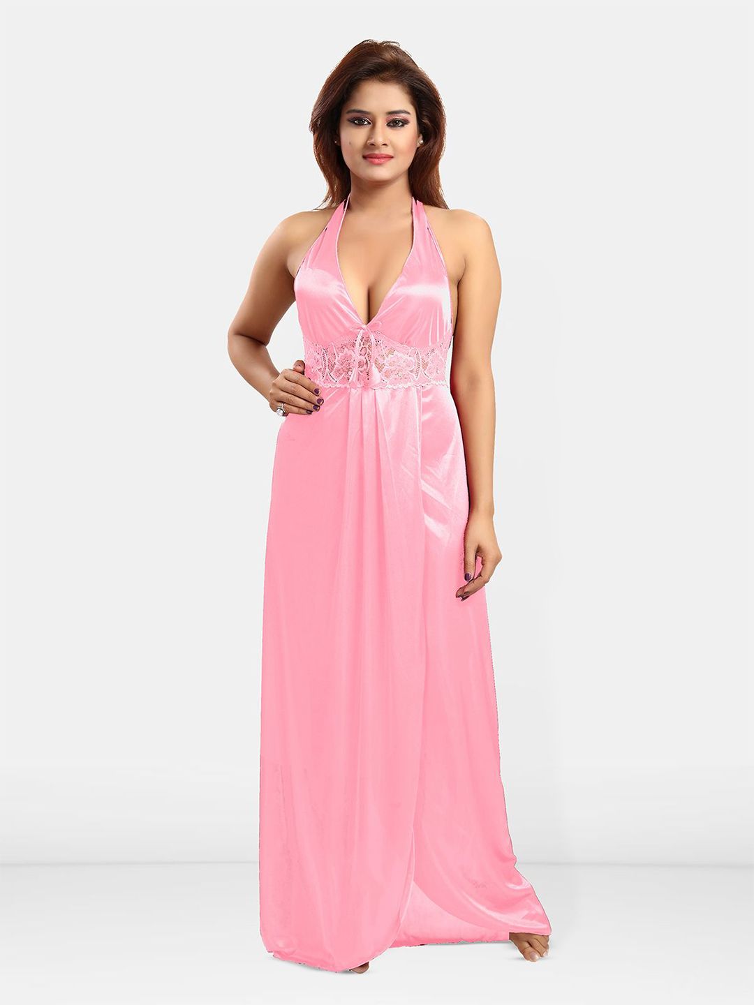 Be You Halter Neck Maxi Sweat Nightdress
