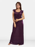 Be You Women Satin Maxi Nightdress