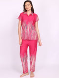 Be You Women Floral Printed Satin Night suit