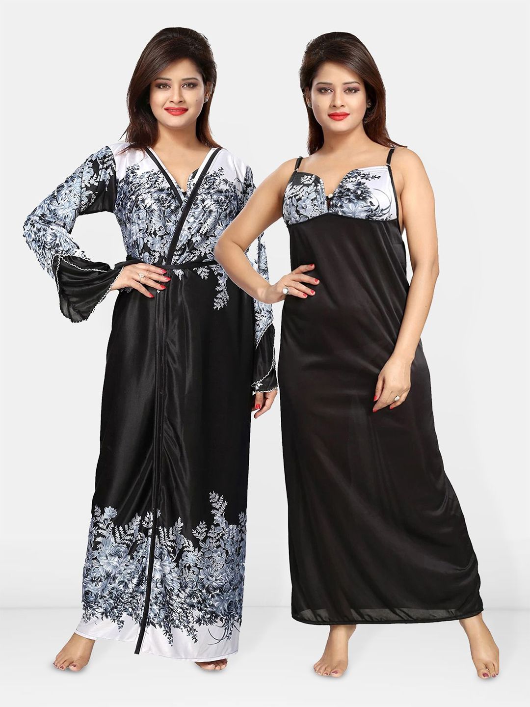 Be You Maxi Wrap Nightdress With Robe