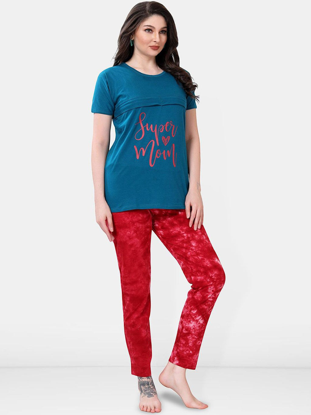 Women Tie and Dye Night suit