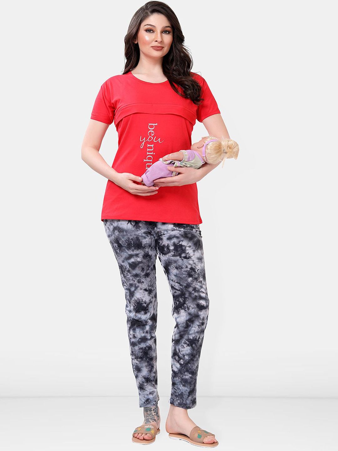 Be You Women Tie and Dye Night suit