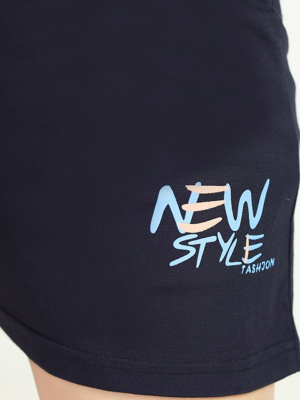 Women Typography Printed Round Neck Regular Night suit