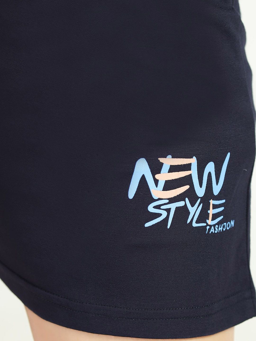 Women Typography Printed Round Neck Regular Night suit