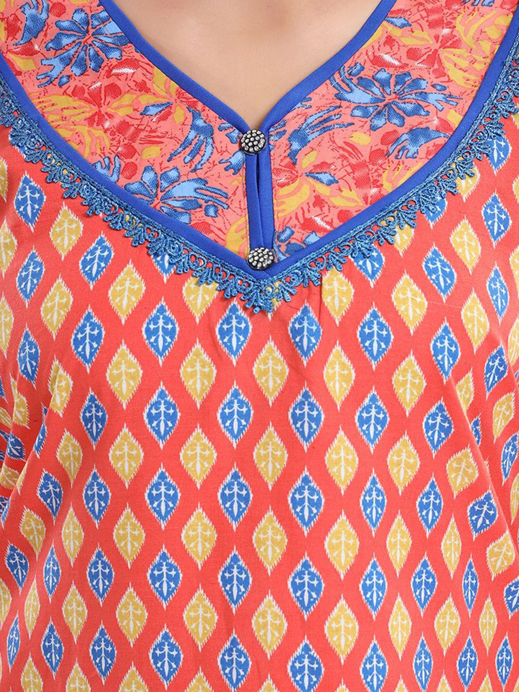 Pure Cotton Printed Maxi Nightdress